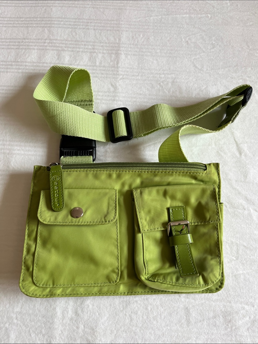 NWOT Deetour Green Utility Waist Bag Belt Fanny Pack OS